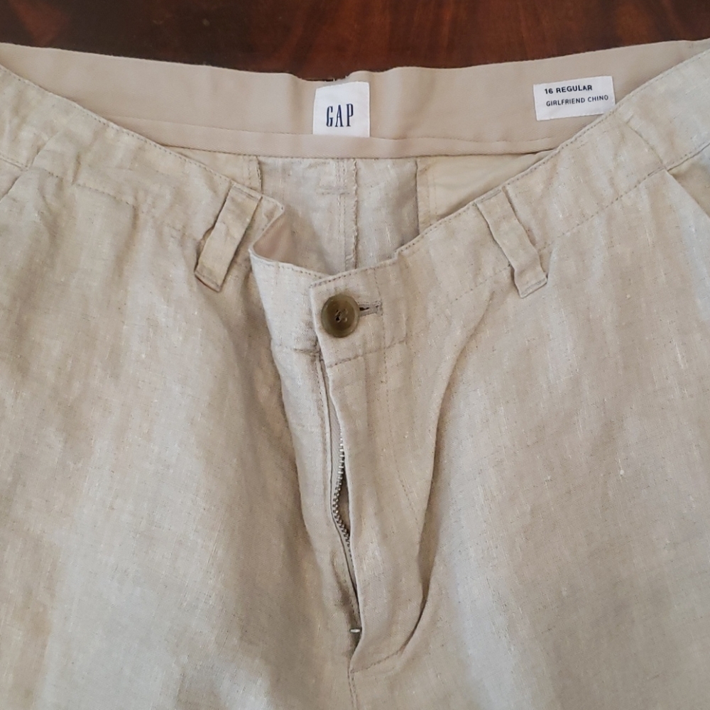 Linen Pants with Gold Shine